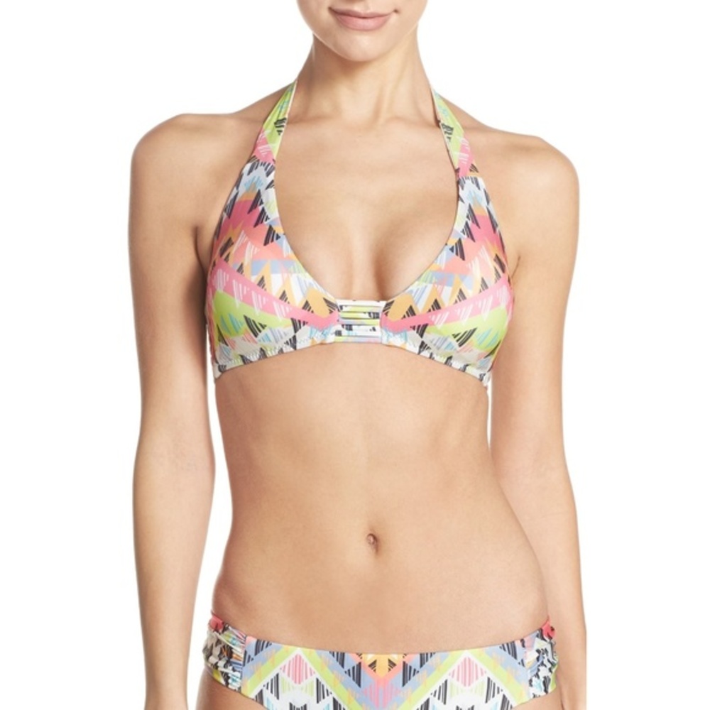 NWT Nordstrom Becca Cayenne Halter Bikini Top
